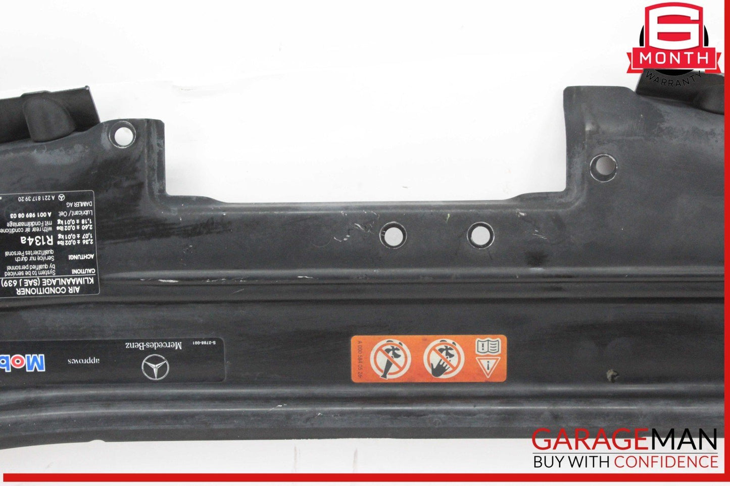 07-13 Mercedes W221 S550 Front Upper Radiator Core Support Headlight Bracket Bar