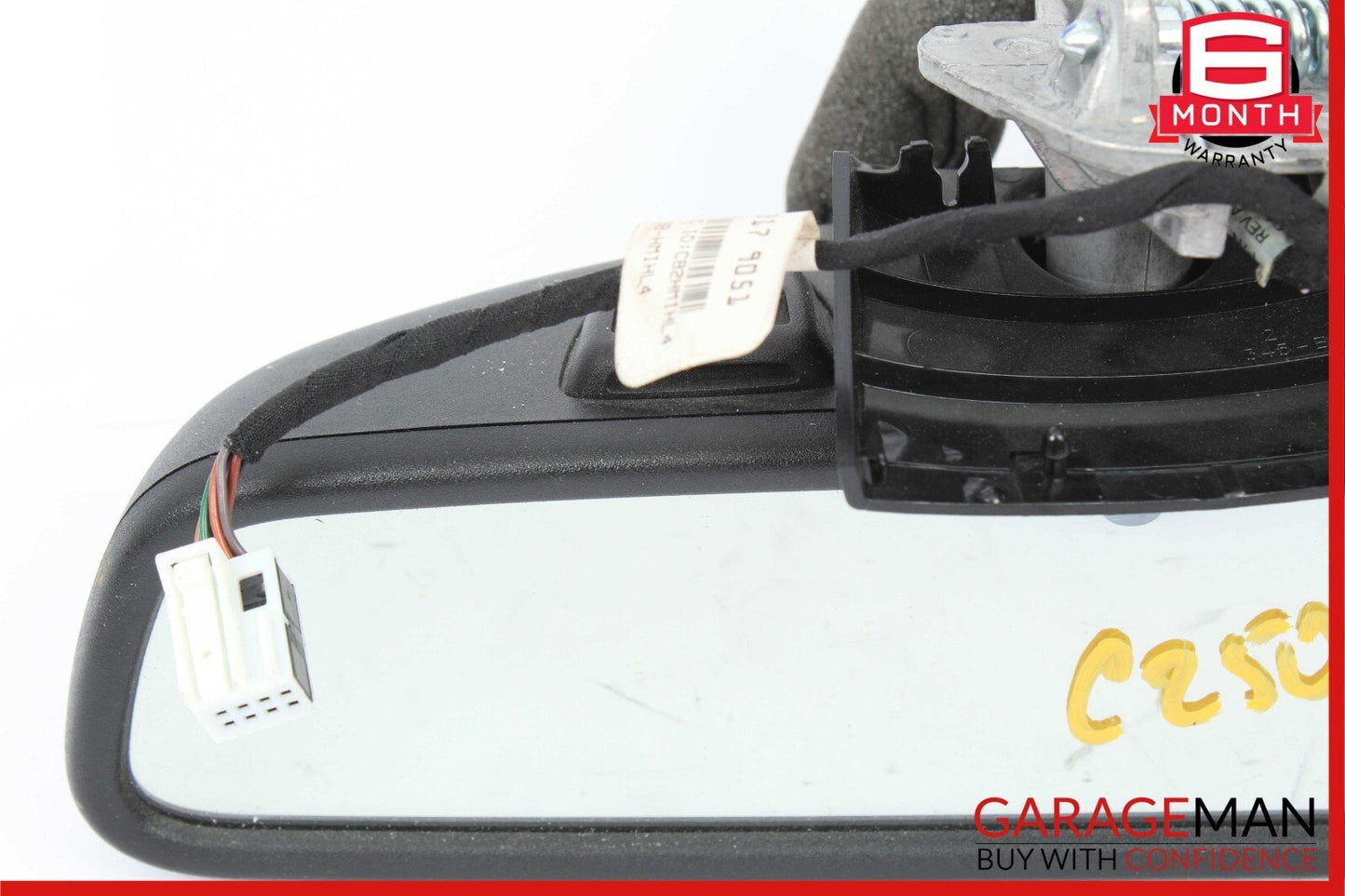 08-14 Mercedes W204 C250 C63 AMG Front Top Upper Rear View Mirror Assy Black