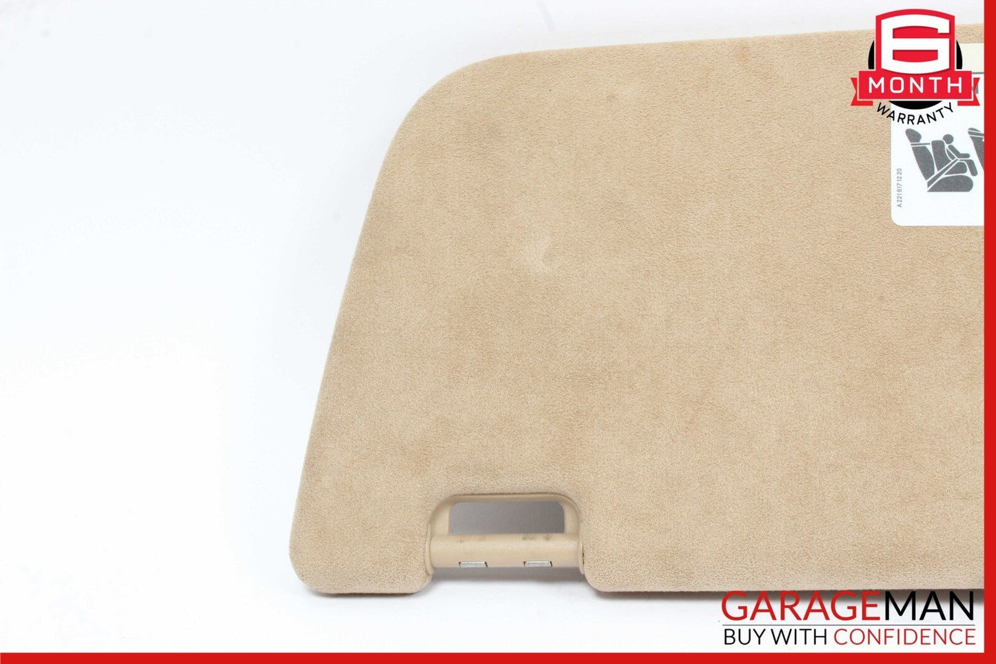 Mercedes W221 S550 S600 CL550 Front Right Sun Visor Shade Sunvisor Suede Brown