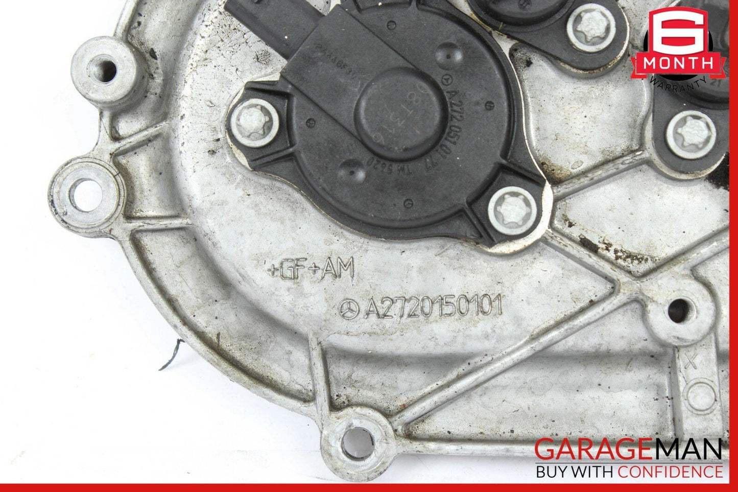 06-10 Mercedes W221 S550 Front Right Engine Timing Chain Cover Plate OEM