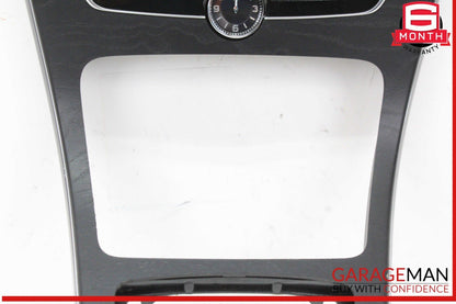 15-18 Mercedes W205 C300 Center Console Trim Bezel w/ Control Switch & Clock OEM