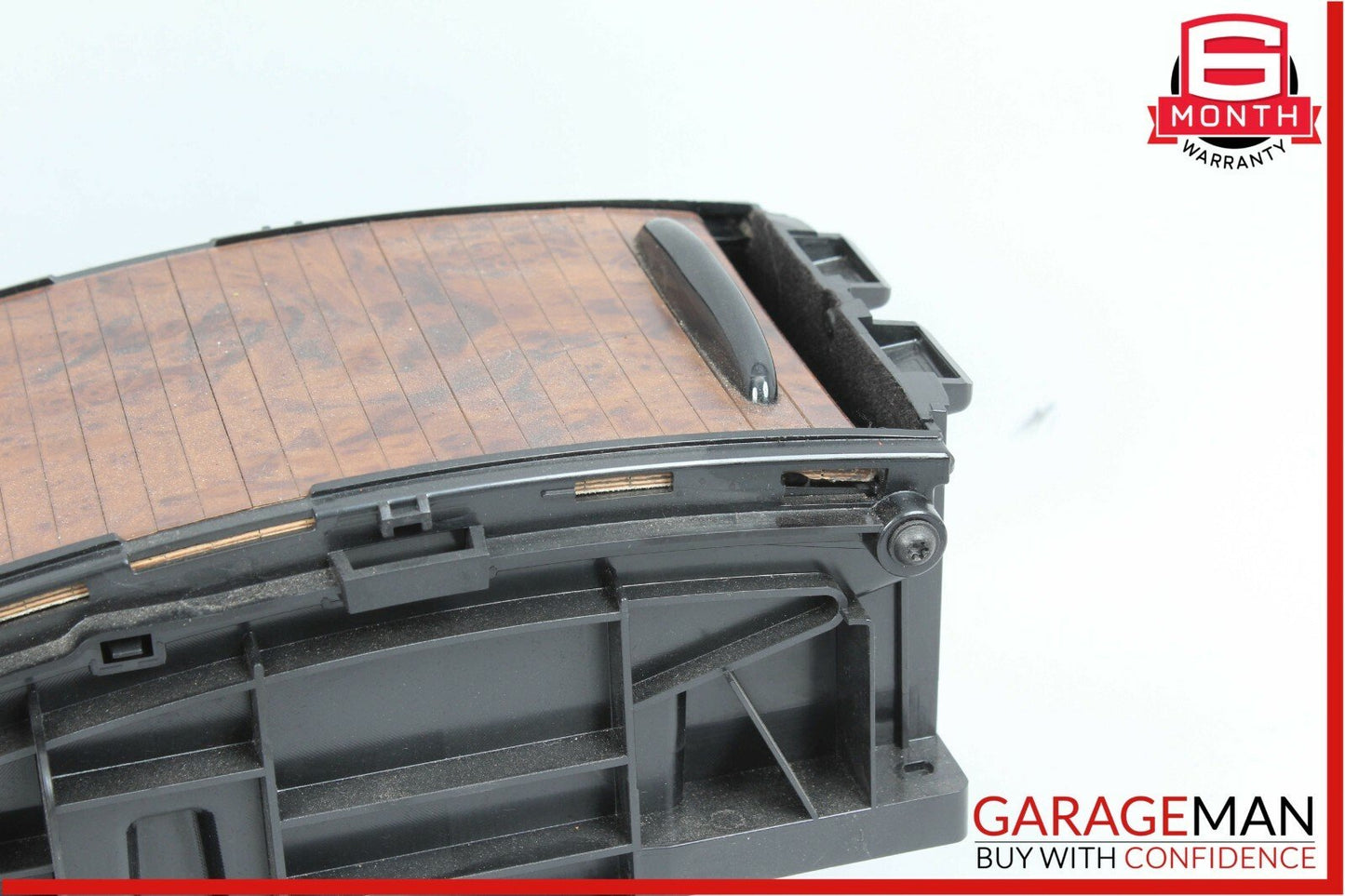 06-11 Mercedes W219 CLS500 Rear Center Console Armrest Arm Rest Storage Wood OEM