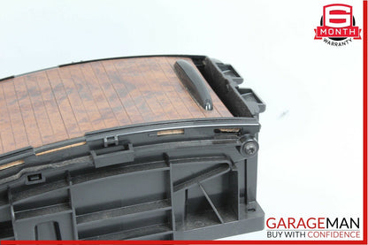 06-11 Mercedes W219 CLS500 Rear Center Console Armrest Arm Rest Storage Wood OEM