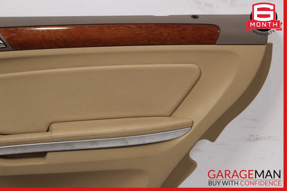 06-12 Mercedes X164 GL450 ML550 Rear Right Side Interior Door Panel Cover Brown
