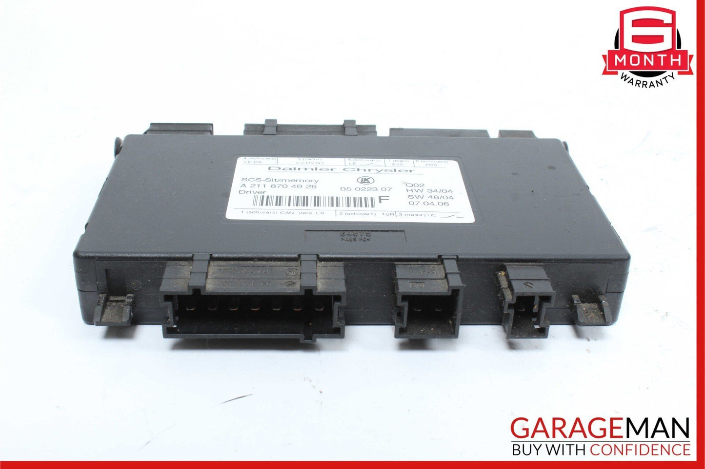 03-12 Mercedes GL450 CLS550 E350 ML450 Front Left Under Seat Control Module Unit
