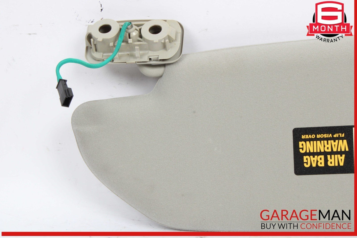 05-09 Volvo S60 Front Right Passenger Side Sun Visor Gray OEM