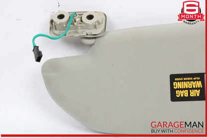 05-09 Volvo S60 Front Right Passenger Side Sun Visor Gray OEM