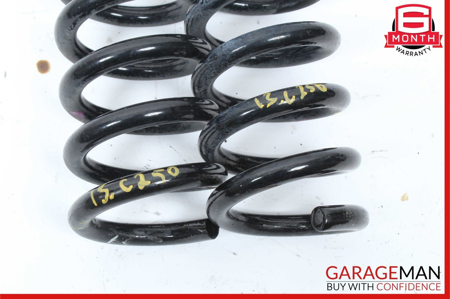 08-14 Mercedes W204 C250 C300 Rear Shock Absorber Suspension Coil Spring Set OEM