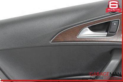 12-18 Audi A6 Rear Left Driver Side Interior Door Trim Panel Cover Assembly OEM