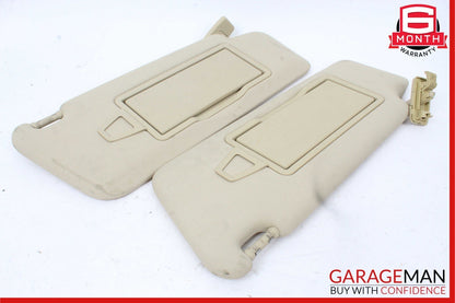 08-14 Mercedes W204 C280 Front Right & Left Side Sunvisor Sun Visor Set Beige