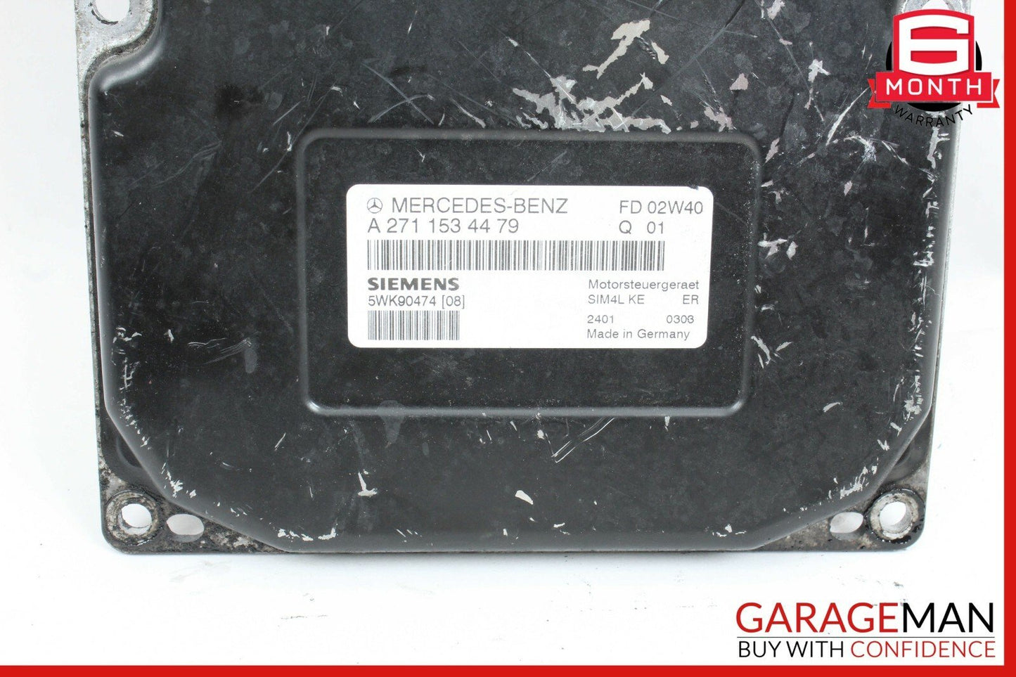 03-05 Mercedes W203 C230 ECU Engine Control Unit 2710109702 Flashed OEM