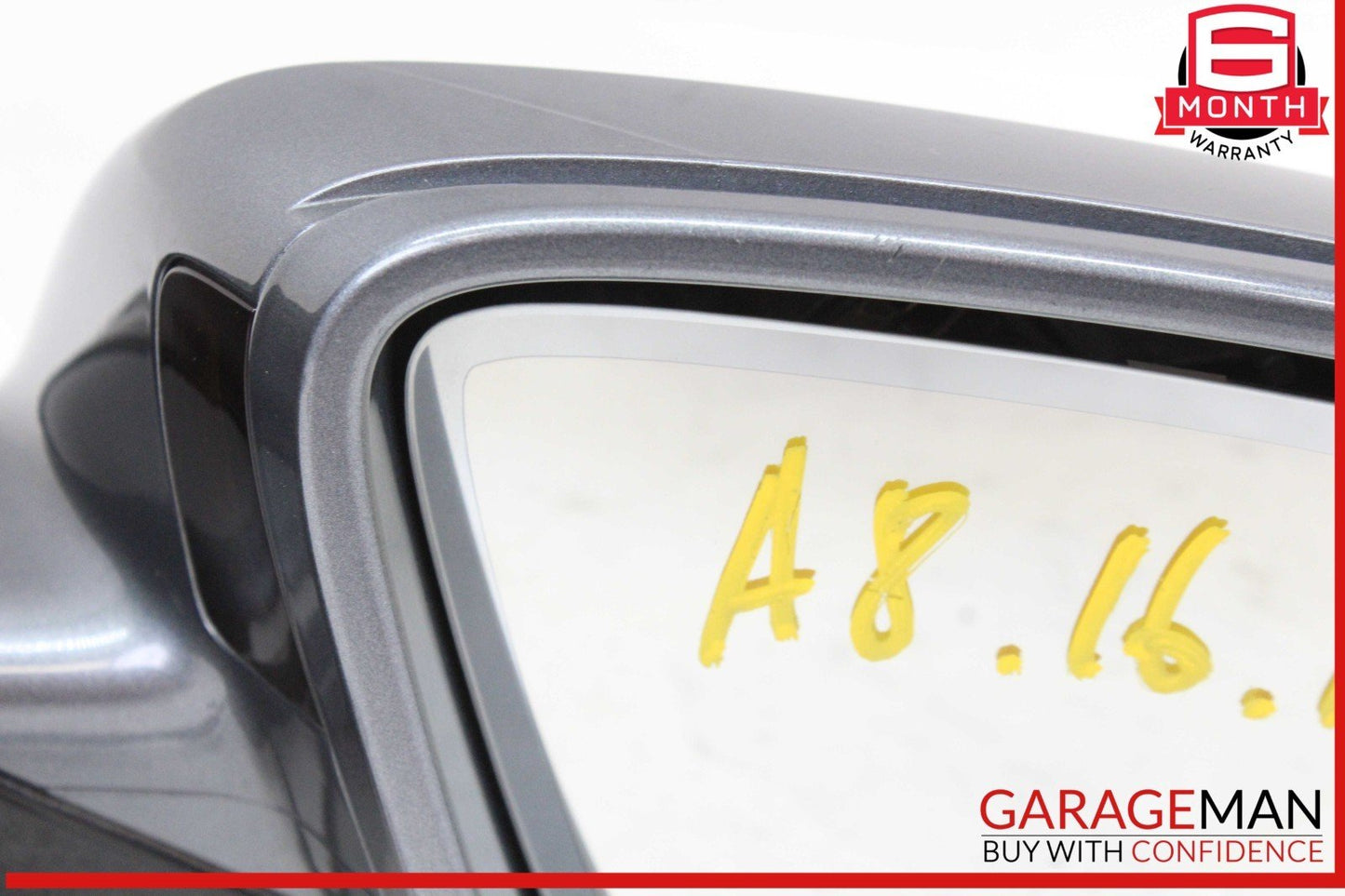 11-18 Audi A8 S8 Front Right Side Door Rear View Mirror Gray w/ Camera OEM