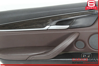 14-18 BMW X5 Rear Left Interior Door Panel Trim OEM