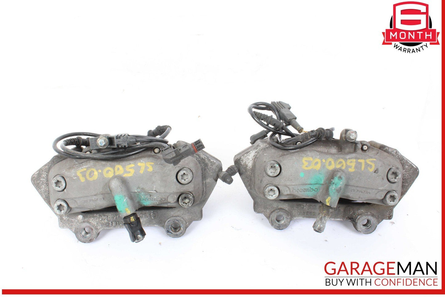 03-06 Mercedes R230 SL500 Front Left & Right Brake Calipers Caliper Set of 2 Pc