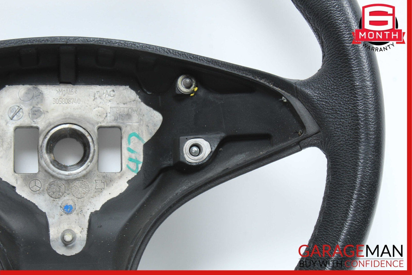 08-12 Mercedes X204 GLK350 C280 C300 3 Spoke Steering Wheel 2044601203 Black OEM