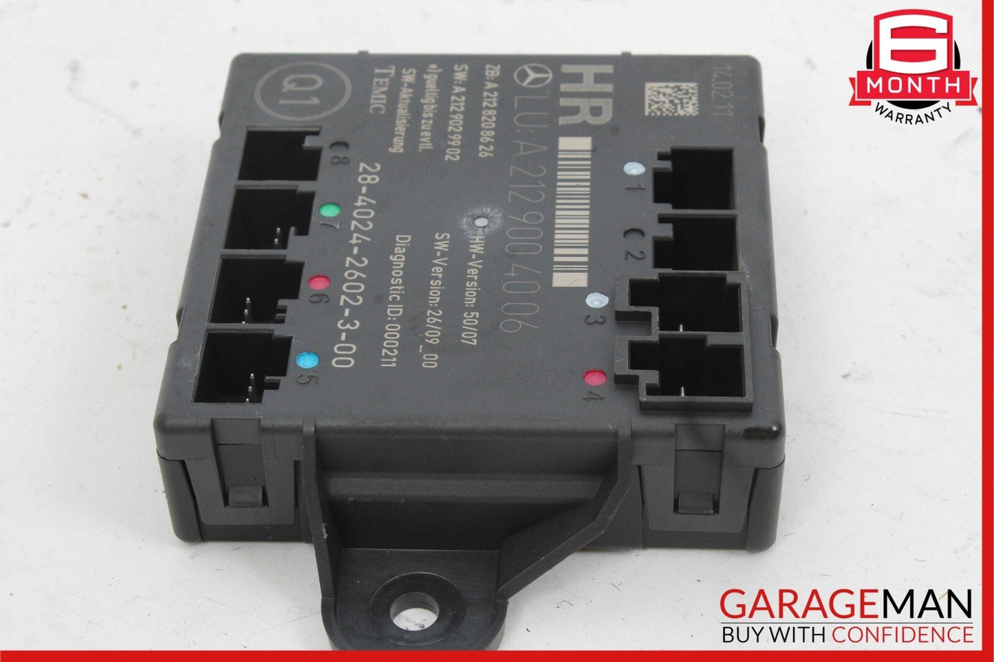 08-18 Mercedes E350 C300 GLK350 CLS550 Rear Right Side Door Control Module Unit