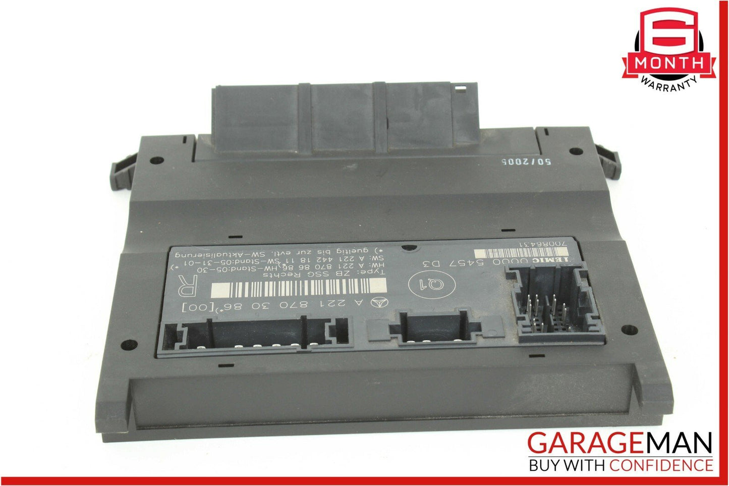 07-13 Mercedes W221 S550 S65 AMG Front Right Side Under Seat Control Module OEM