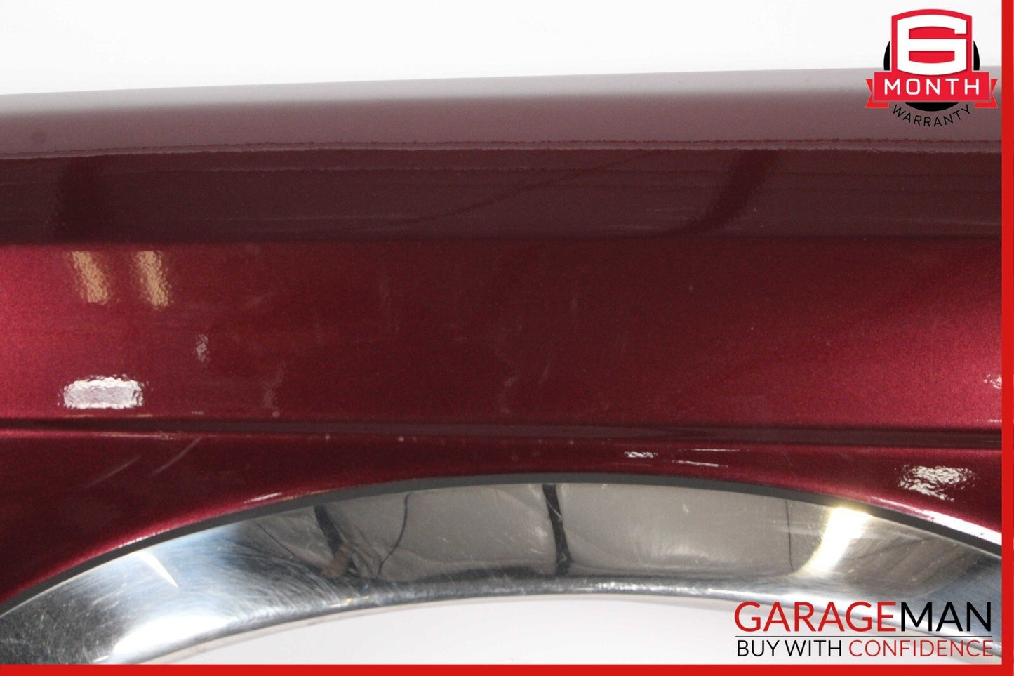 79-91 Mercedes W126 420SEL Front Left Side Wing Fender Panel Cover Assy Red