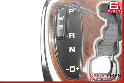 00-06 Mercedes W220 S55 Gear Shifter Bezel Trim Indicator Wood OEM