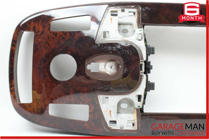 07-09 Mercedes W221 S450 S550 Front Center Console Armrest Trim Panel Wood Bezel
