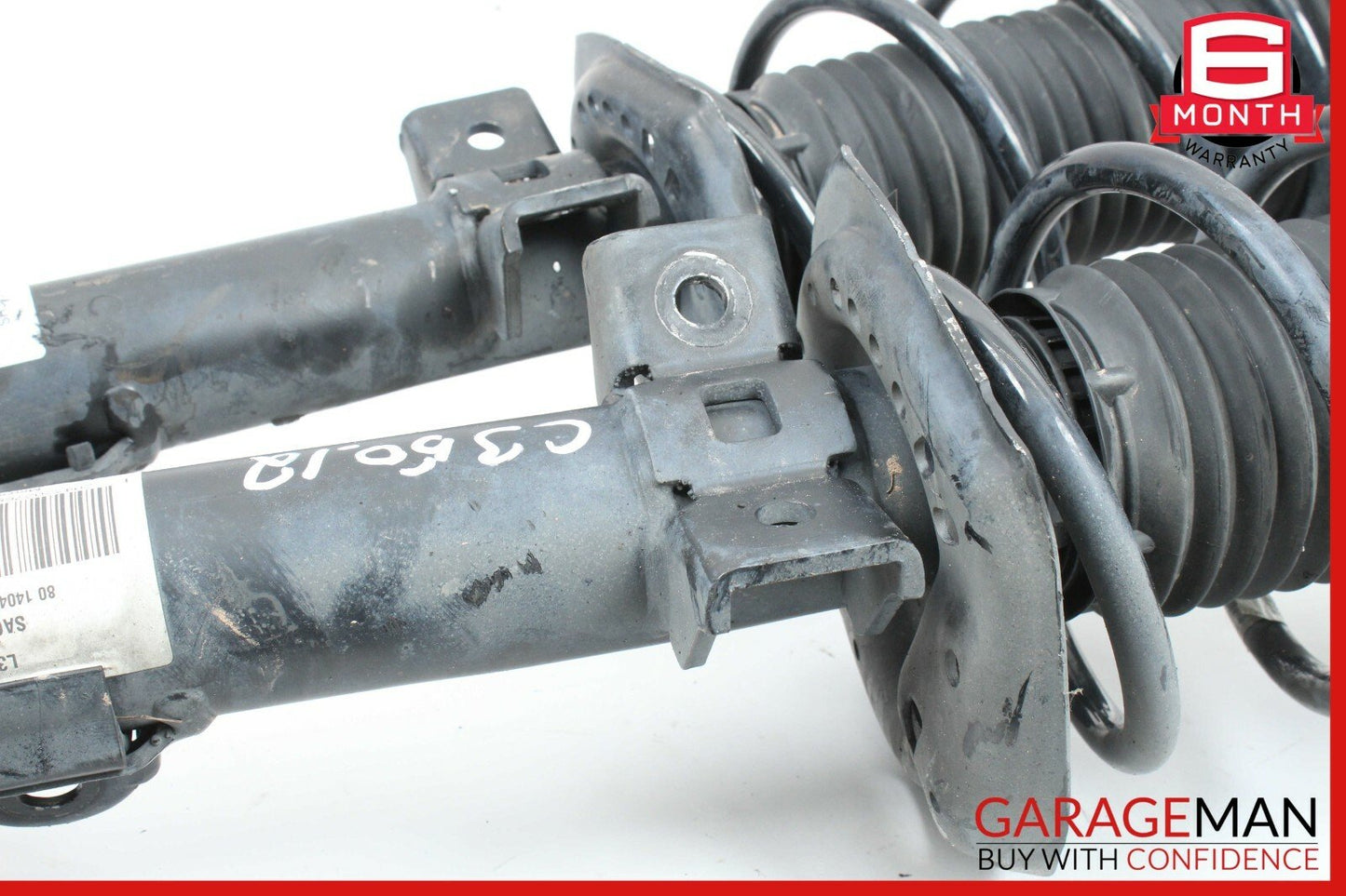 08-17 Mercedes C250 E350 Coupe Front Right & Left Shock Strut Absorber Set OEM