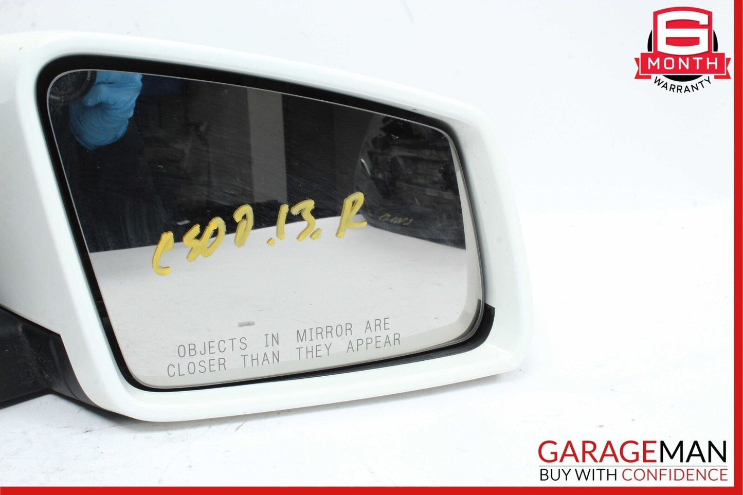 12-14 Mercedes W204 C300 C63 AMG Front Right Side Mirror Rear View Door White