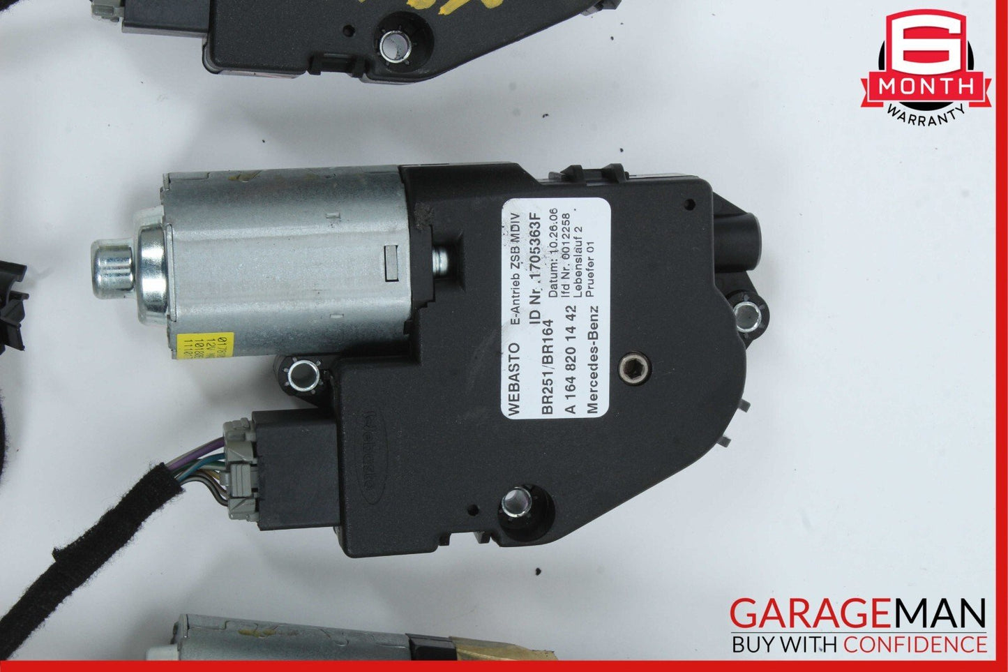 06-12 Mercedes W251 R500 ML550 Panoramic Sunroof Sun Roof Motor Set of 3 Pc