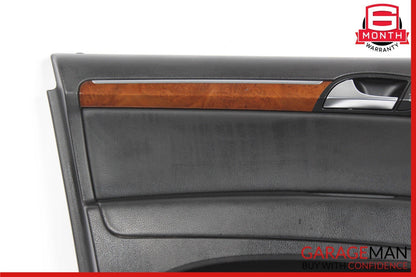 07-15 Audi Q7 Front Left Driver Side Door Interior Panel Trim Cover Black OEM