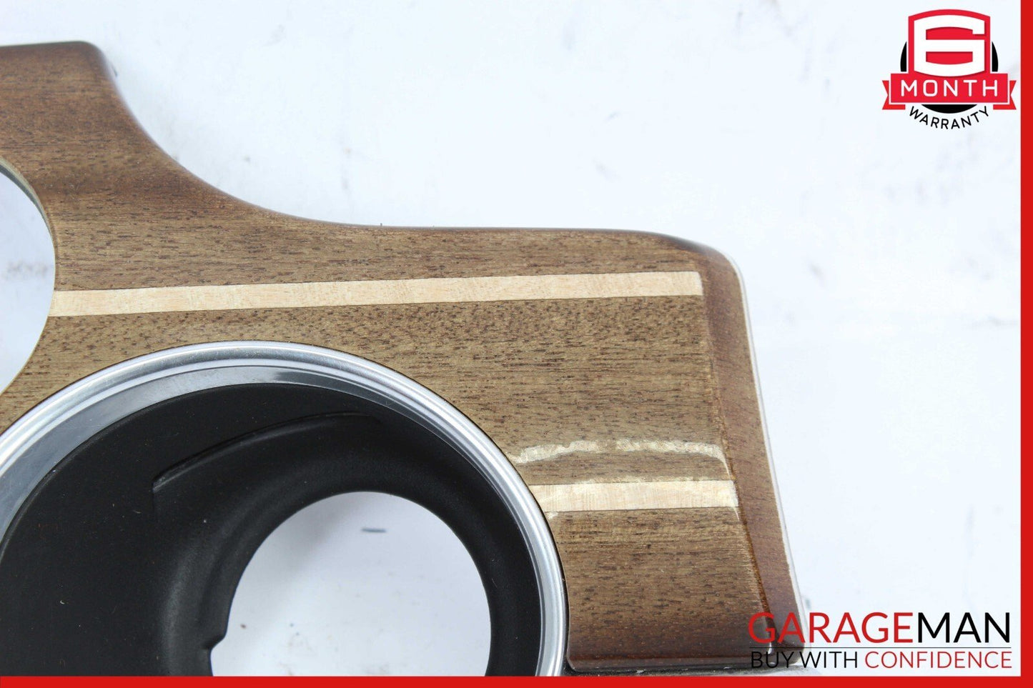 10-16 Porsche Panamera 970 Left Dash Ignition Trim Cover Panel Bezel Wood