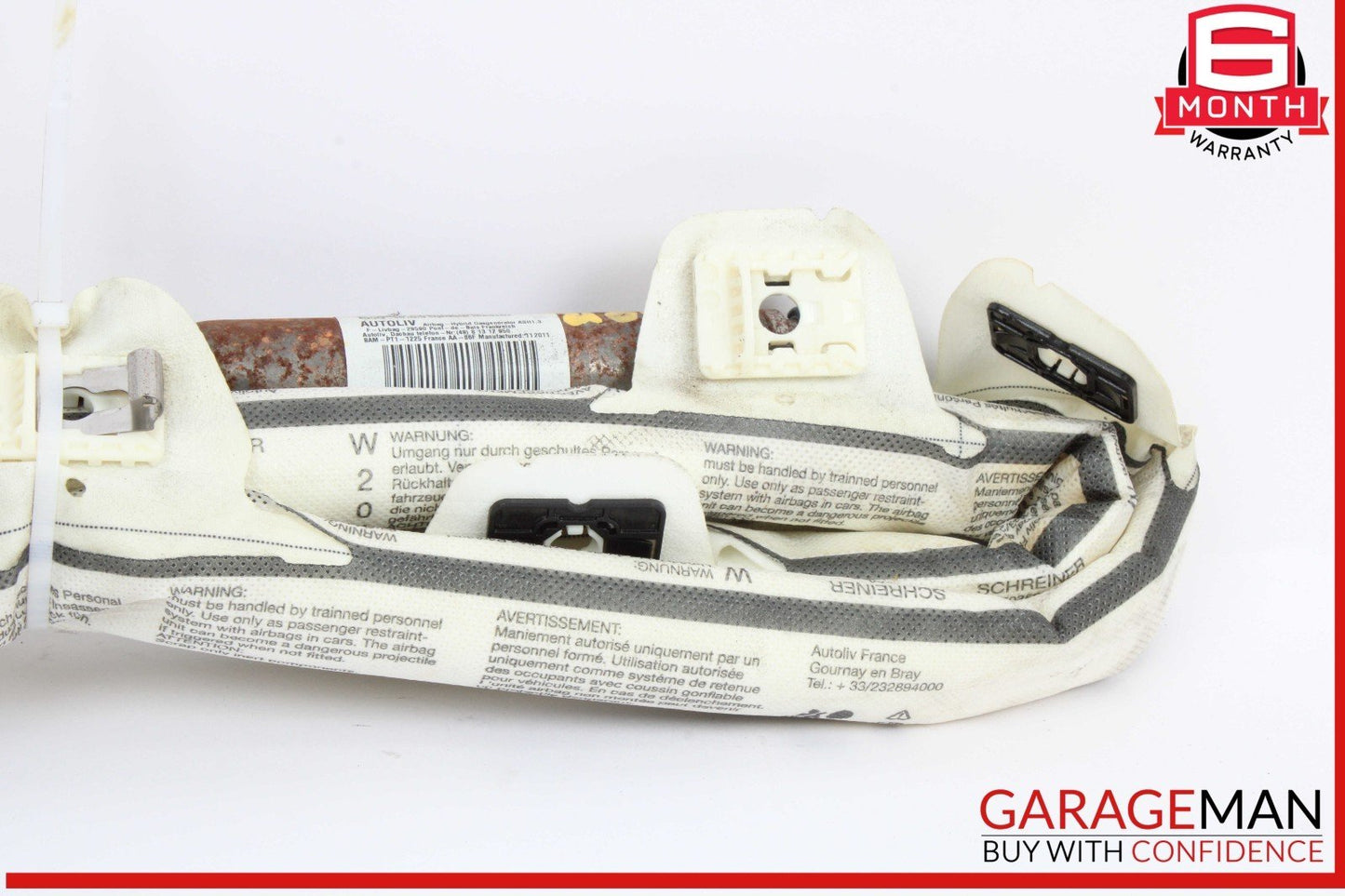 08-14 Mercedes W204 C250 C300 Left Driver Side Roof Curtain Airbag Air Bag OEM
