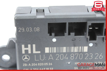 08-14 Mercedes W204 C300 C350 C63 AMG Rear Left Side Door Controller Module Unit
