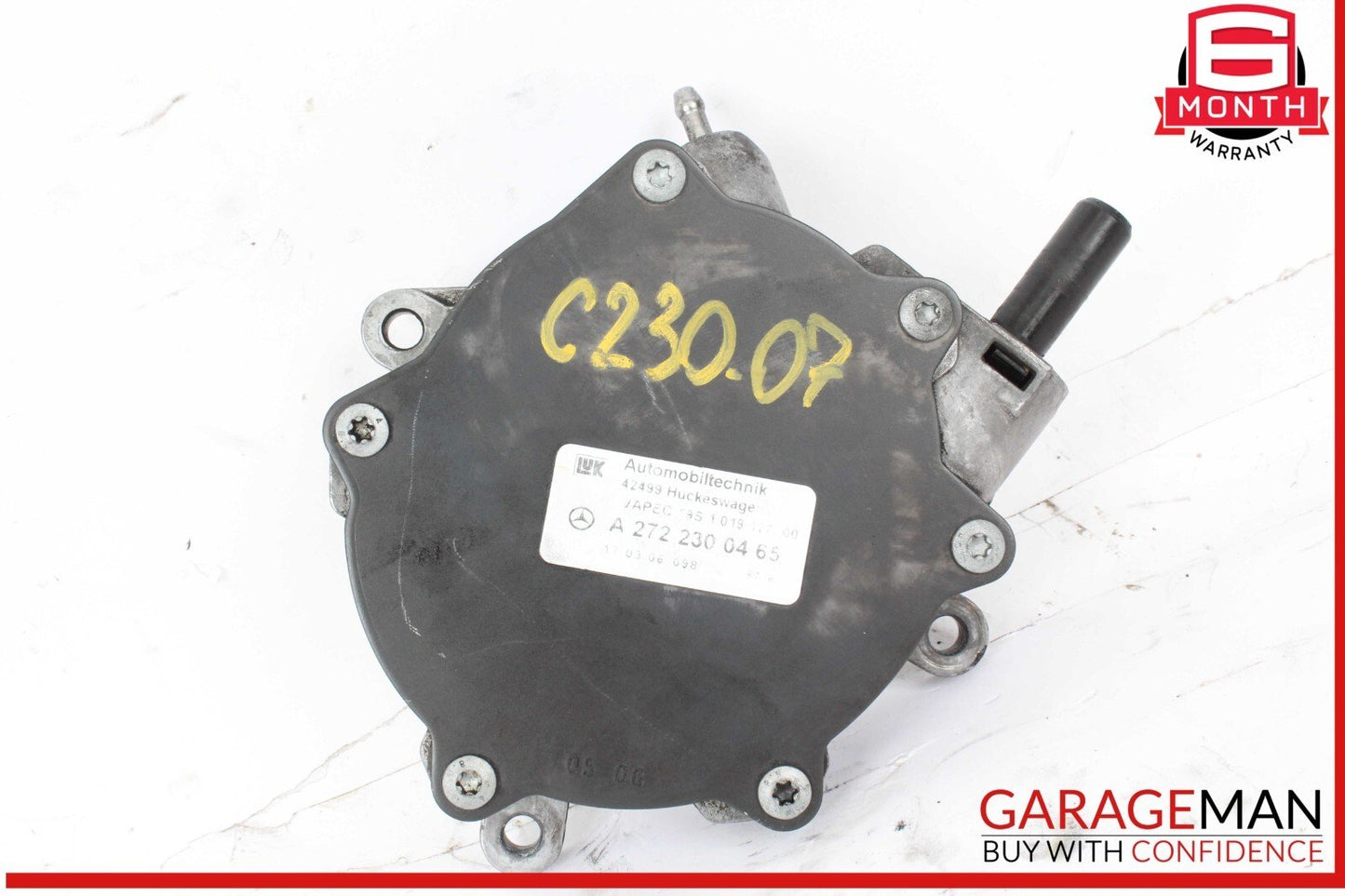 06-11 Mercedes W203 C230 E350 Engine Motor Brake Vacuum Pump 2722300465 OEM