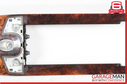 07-09 Mercedes W221 S550 S65 AMG Center Console Trim Bezel Wood 2216800064 OEM