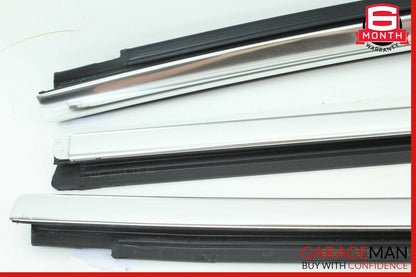 14-17 Maserati Ghibli Rear Exterior Door Chrome Trim Molding Panel Cover Set OEM