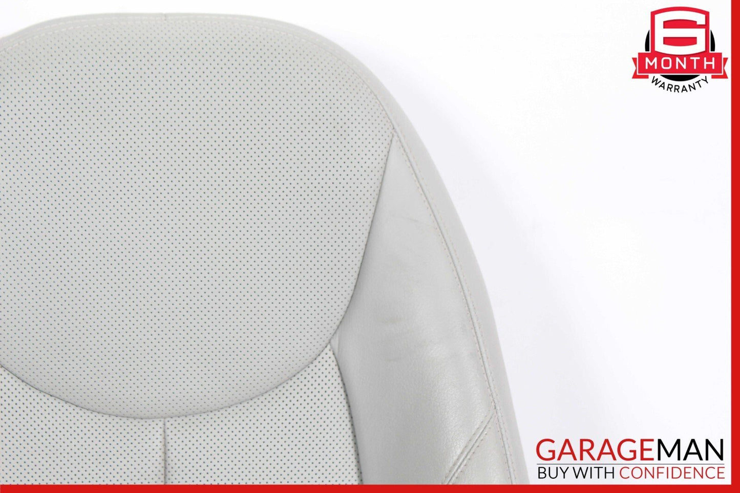 07-08 Mercedes R230 SL550 Front Right Side Top Upper Seat Cushion Cover Gray