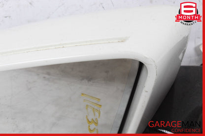 10-13 Mercedes W212 E350 Front Left Side Mirror Door Rear View White OEM