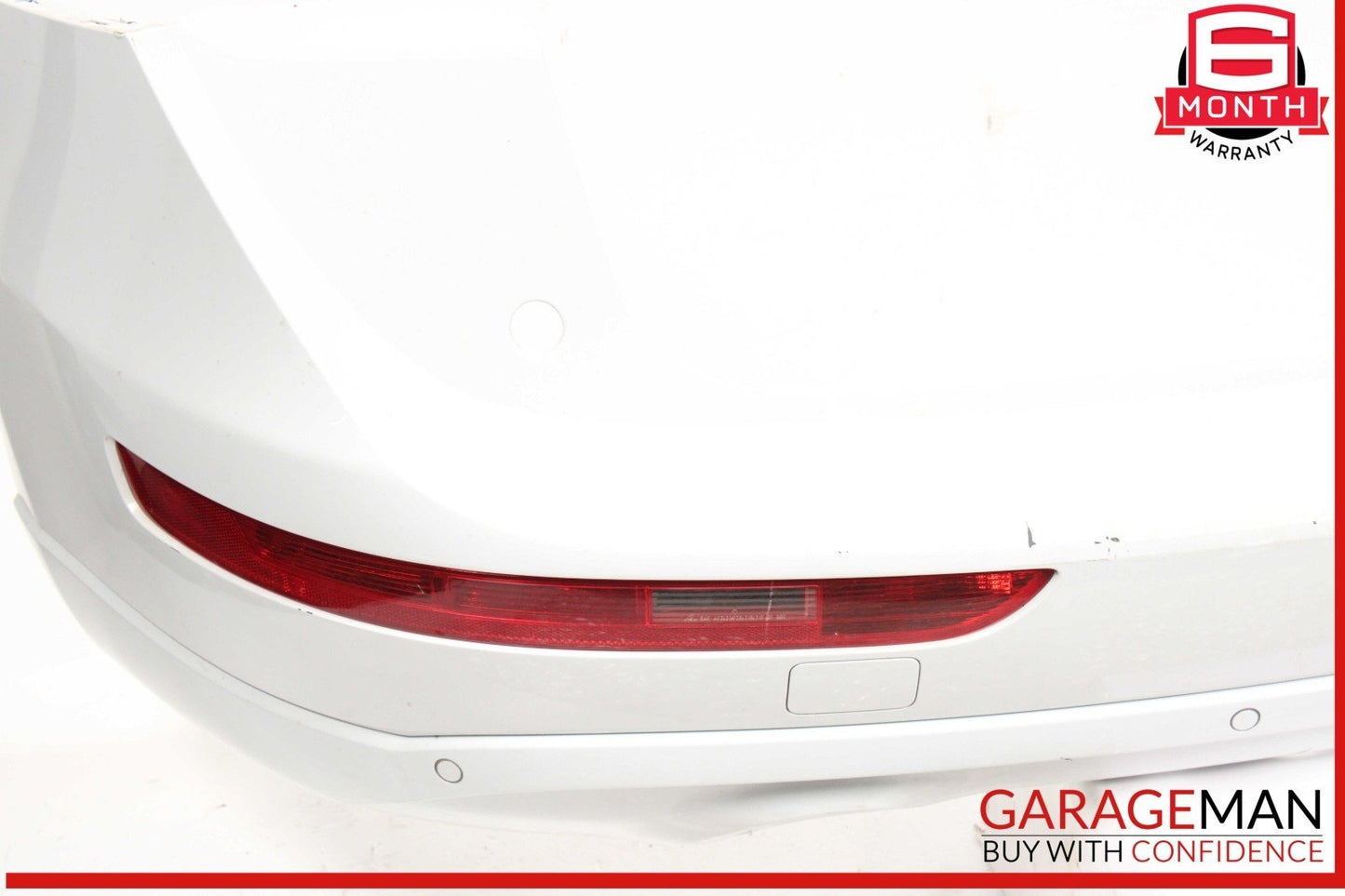 09-17 Audi Q5 Rear Bumper Cover Assembly Gray OEM