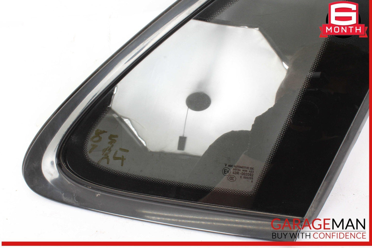 15-24 Porsche Macan 95B Rear Right Side Quarter Window Glass 95B845298XB OEM