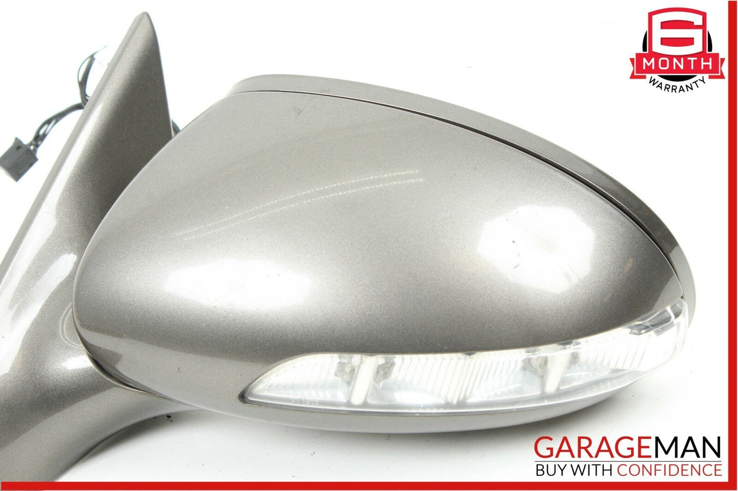 06-08 Mercedes W219 CLS500 CLS550 Front Left Side Mirror Door Rear View Gray OEM