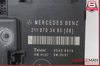 07-09 Mercedes W211 E350 E550 Rear Right Door Control Module 2118703485 OEM