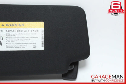 08-14 Mercedes W204 C250 Front Right Side Sun Visor Sunvisor Shade Black OEM