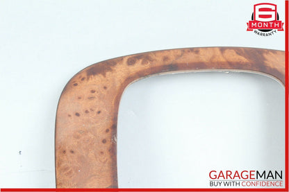 00-06 Mercedes W220 S430 S55 AMG Center Console Shift Shifter Trim Bezel Wood