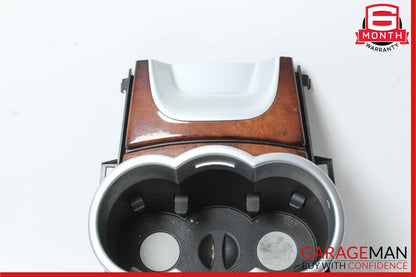 06-09 Mercedes W251 R350 R500 Center Console Cup Holder Ashtray Trim Cover Wood