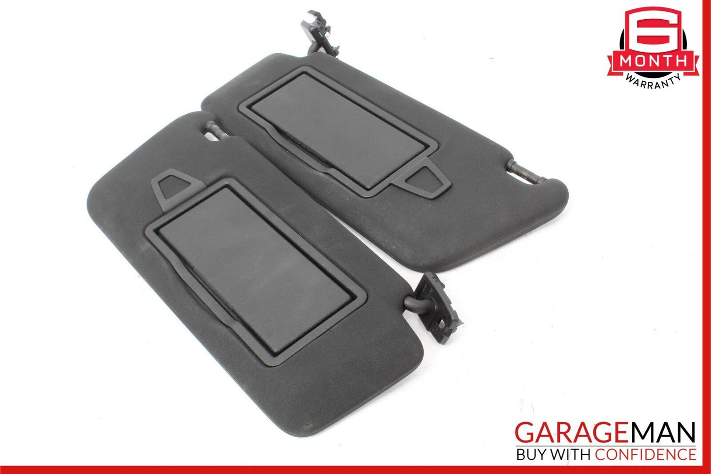 08-14 Mercedes C250 C350 Front Right and Left Sunvisor Sun Visor Cover Set Black