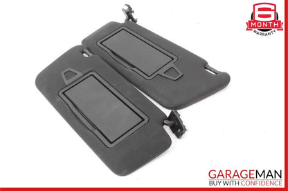 08-14 Mercedes C250 C350 Front Right and Left Sunvisor Sun Visor Cover Set Black