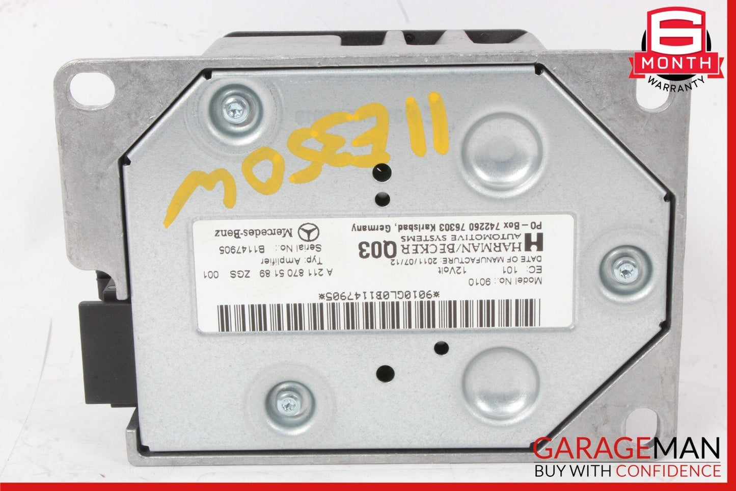 07-14 Mercedes W211 E350 CLS500 Subwoofer Amp Amplifier Harman Becker 2118705189