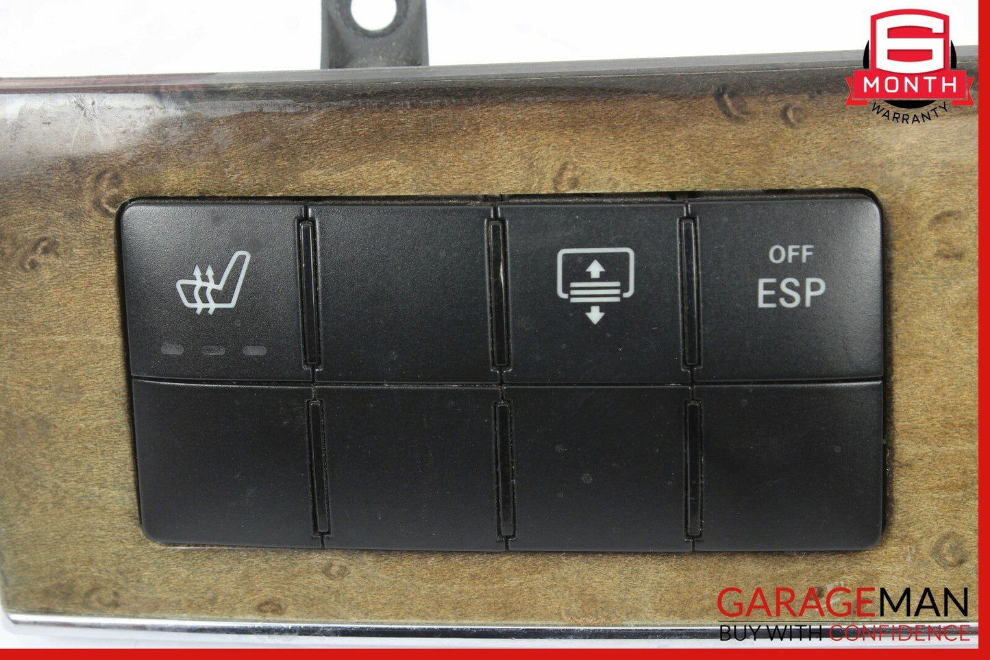 05-07 Mercedes W203 C230 Dashboard Dash Control Switch Panel Bezel Trim Walnut
