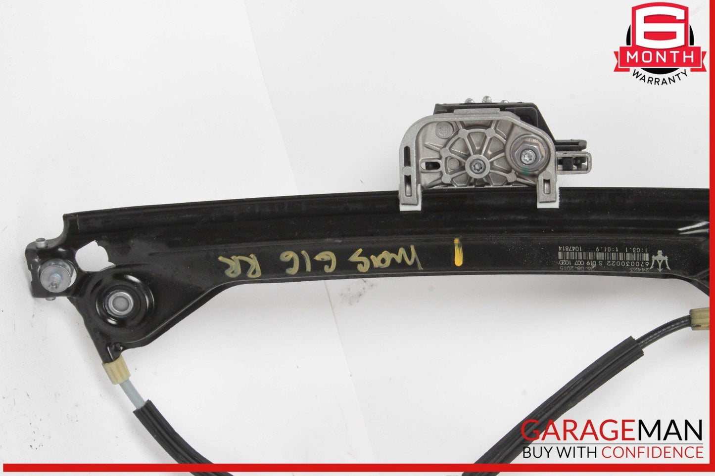 14-22 Maserati Ghibli Rear Right Passenger Side Window Regulator Motor OEM