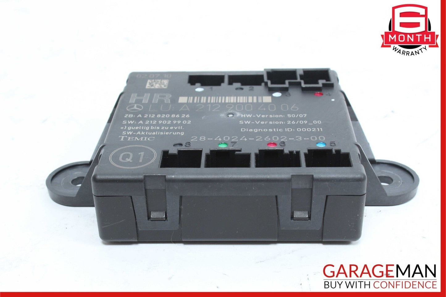 08-18 Mercedes CLS400 E550 E350 C350 Rear Right Side Door Control Module Unit