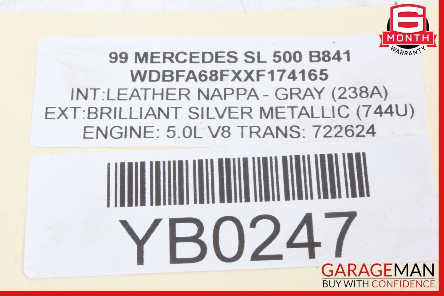 90-02 Mercedes R129 500SL SL500 Left Side Top Hydraulic Valve Block Solenoid OEM
